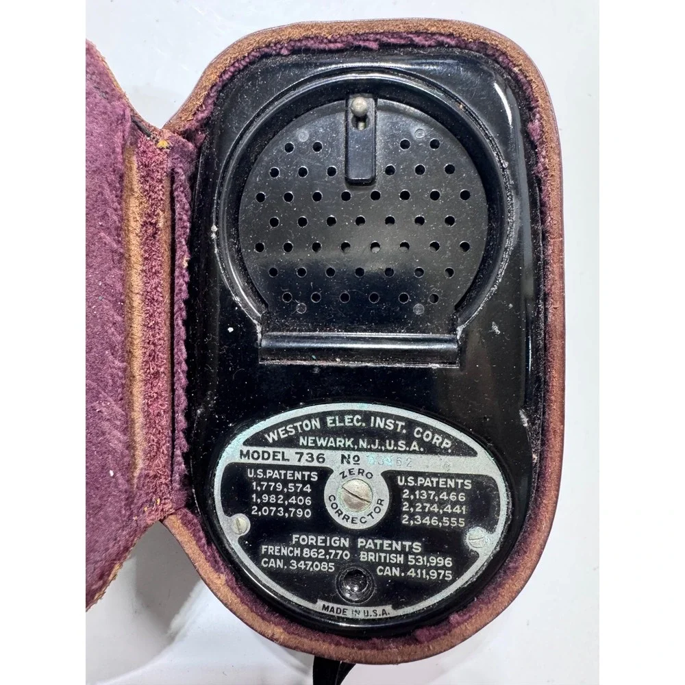 Vintage‎ Weston Master II Cine Exposure Light Meter Model 736 With Leather Case